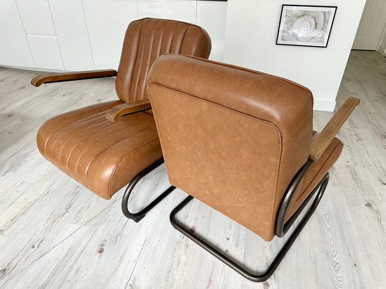 Image 1 of 2x Vintage loungestoelen