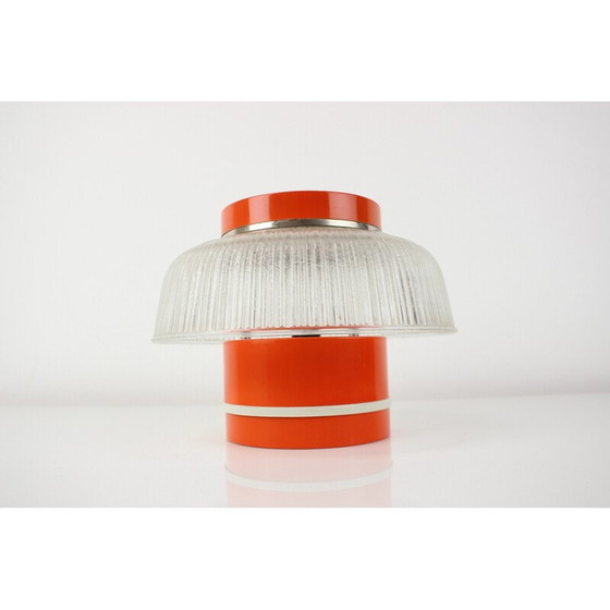 Image 1 of Vintage tafellamp in metaal en glas van Napako, Tsjecho-Slowakije 1960