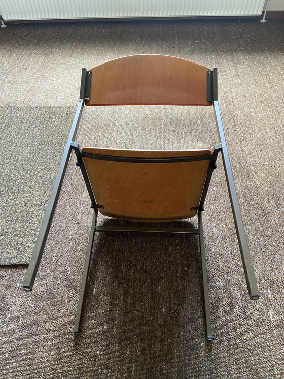 Image 1 of 6x Vintage Gijs Van Der Sluis Eetkamerstoelen Stoel Design