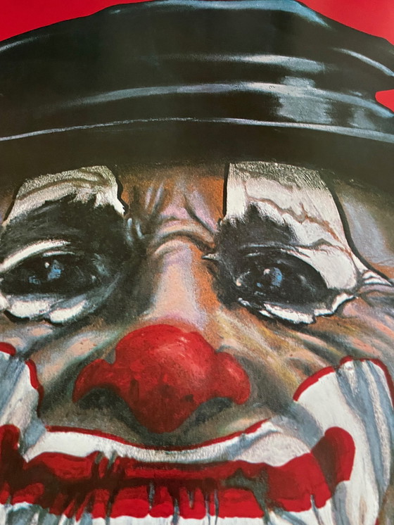 Image 1 of A.Pagowski - Oude Clown Portret Circus, Poster Gedrukt 1983