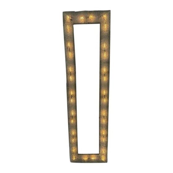 Image 1 of Reusachtige Vintage plafondlamp (360cm) in glas en metaal van Venini, Italië jaren 1940