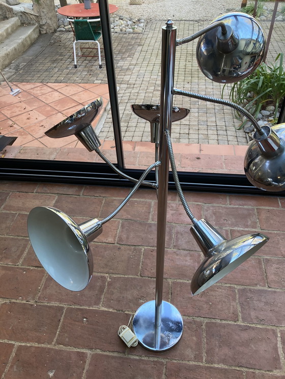 Image 1 of Staande lamp 6 flexibele armen Space Age 70