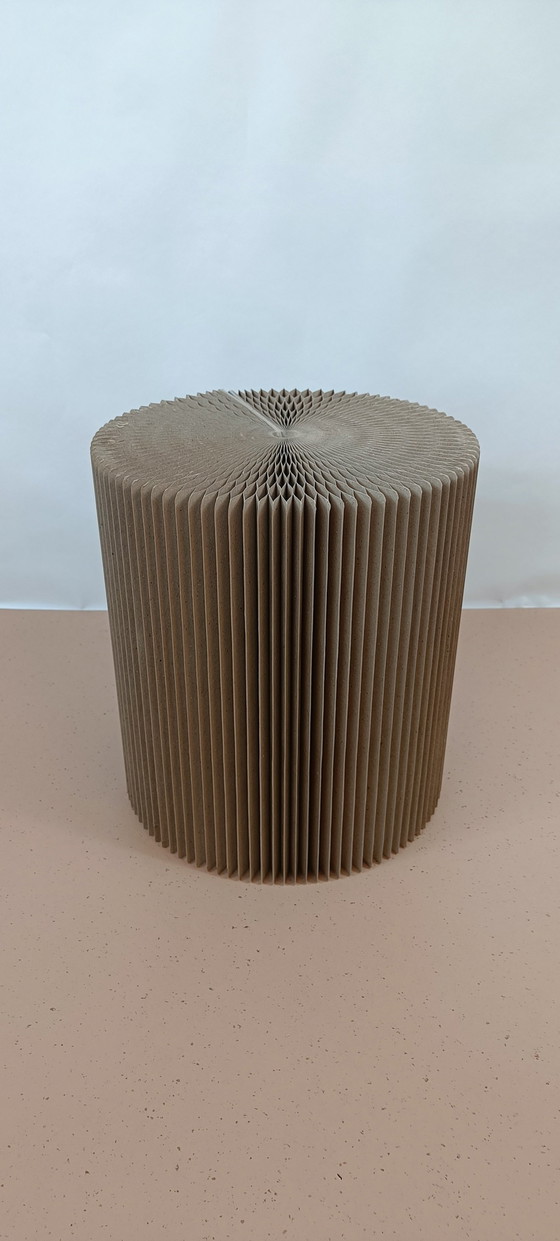 Image 1 of Harmonica Bijzettafel/Kruk - Karton - Vintage