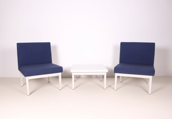 Image 1 of 2x Postmoderne fauteuils Belgisch design 1980s