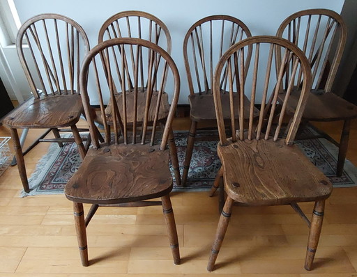 6x Windsor stoelen