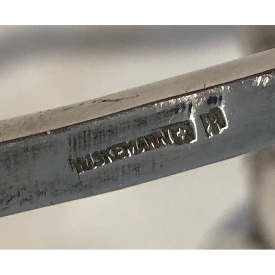 Image 1 of Vintage verzilverde flessenhouder, België 1900