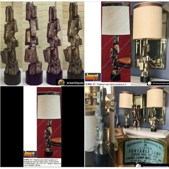 Image 1 of Vintage lamp van Richard Barr & Harold Weiss voor Laurel Lamp