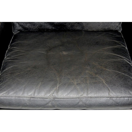 Image 1 of Vintage leren en palissander fauteuil, Denemarken, 1960