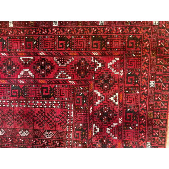 Image 1 of Vintage handgeknoopt wollen tapijt, Afghanistan 1970