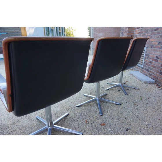 Image 1 of Vintage cognac leren fauteuil van Delta 2000 voor Wilkhahn, Duitsland 1960