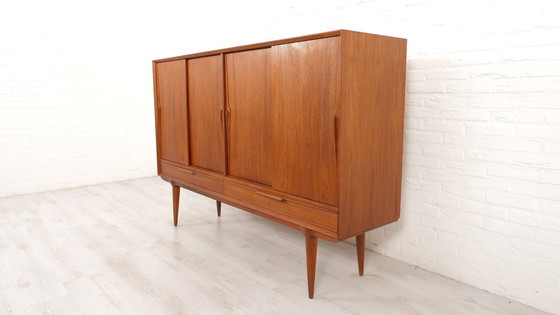 Image 1 of Vintage Kast | Deens Design | Schuifdeuren | Gunni Omann | 180 Cm