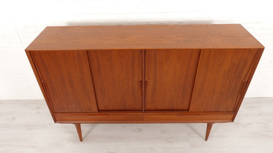 Image 1 of Vintage Kast | Deens Design | Schuifdeuren | Gunni Omann | 180 Cm