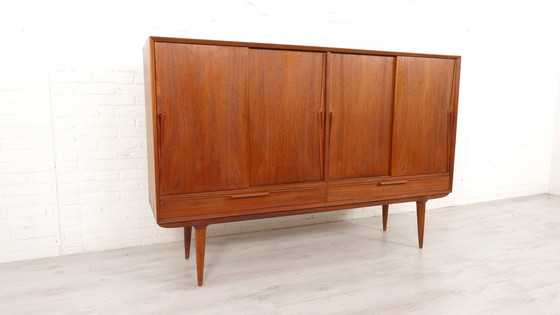 Image 1 of Vintage Kast | Deens Design | Schuifdeuren | Gunni Omann | 180 Cm