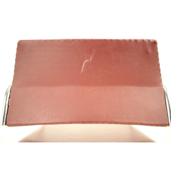 Image 1 of Vintage armstoel van chroom en kunstleer van Kovona, Tsjecho-Slowakije 1980