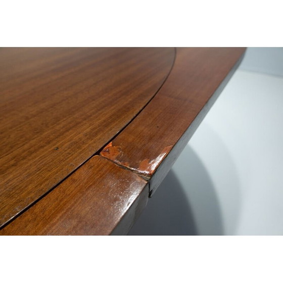 Image 1 of Uitschuifbare eettafel van hout en keramiek uit Mid Century door Melchiorre Bega en Pietro Melandri, Italië 1950