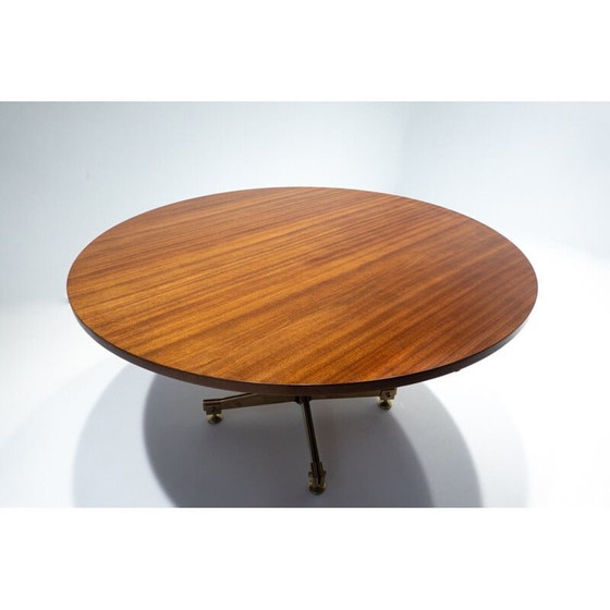 Image 1 of Uitschuifbare eettafel van hout en keramiek uit Mid Century door Melchiorre Bega en Pietro Melandri, Italië 1950