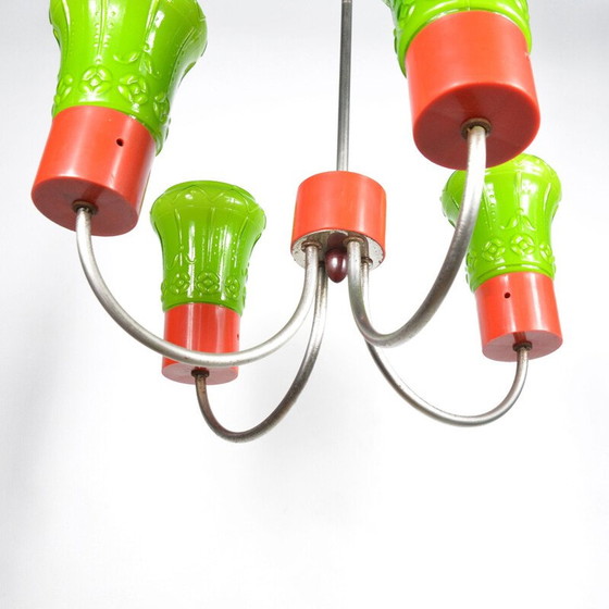 Image 1 of Vintage postmoderne hanglamp van Zzm Domgos Zabrze, Polen 1970