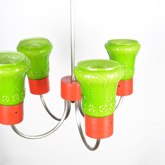 Image 1 of Vintage postmoderne hanglamp van Zzm Domgos Zabrze, Polen 1970