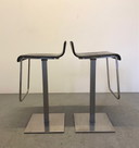 leren barkruk set van 2