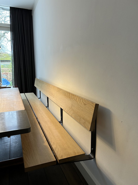 Image 1 of Just Haasnoot Scandinavisch (eet)tafel hang/zit bank