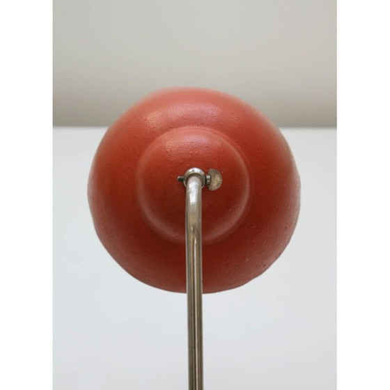 Image 1 of Vintage karmozijnrode tafellamp van Inkop, jaren 1960