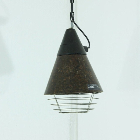 Image 1 of Vintage bakelieten en metalen pendellamp, Duitsland 1960