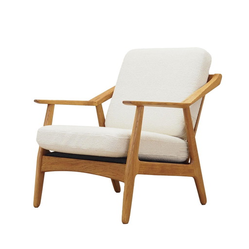 Eikenhouten fauteuil, Deens ontwerp, 1960S, Ontwerper: H. Brockmann Petersen, Productie: Randers Møbelfabrik