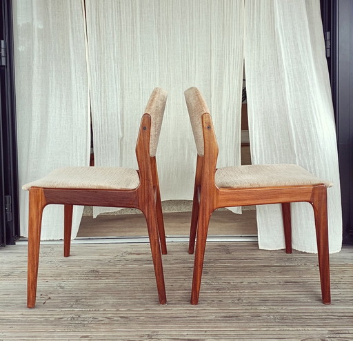 2x vintage eetkamerstoel