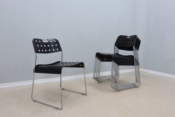 Image 1 of Omstack Vintage Metalen Stoelen Bieffeplast 1970S