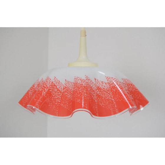 Image 1 of Vintage ophanging van glas en kunststof, Tsjecho-Slowakije 1980