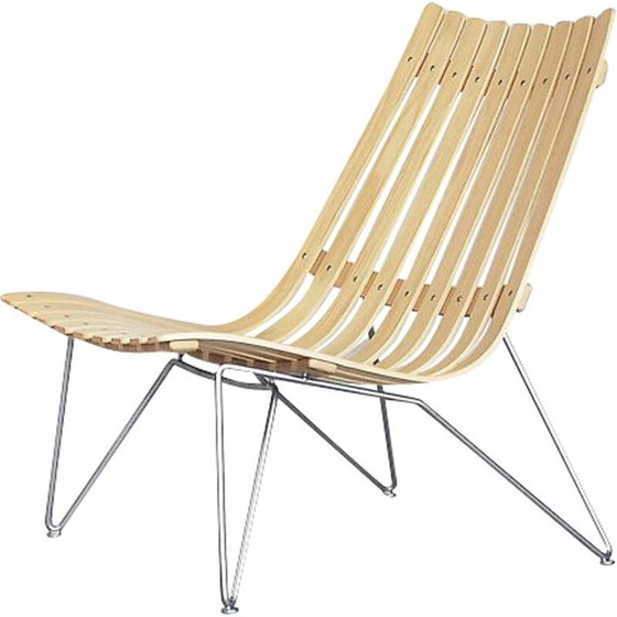 Image 1 of Paar vintage Scandia fauteuils van Hans Brattrud voor Fjordfiesta, Noorwegen 1957