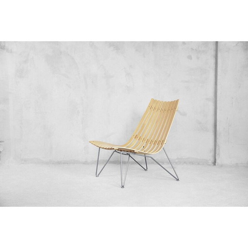Paar vintage Scandia fauteuils van Hans Brattrud voor Fjordfiesta, Noorwegen 1957