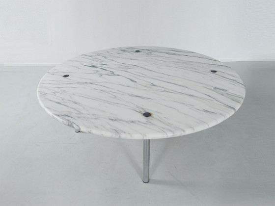 Image 1 of Carrara marmeren salontafel van Estelle en Erwin Laverne, VS 1950