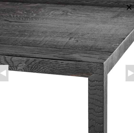 Image 1 of MDF Italia Tense carbonised wood eetkamertafel