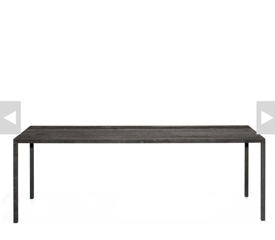 Image 1 of MDF Italia Tense carbonised wood eetkamertafel