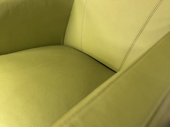 Image 1 of Leolux Dolcinea Fauteuil Groen Leer 