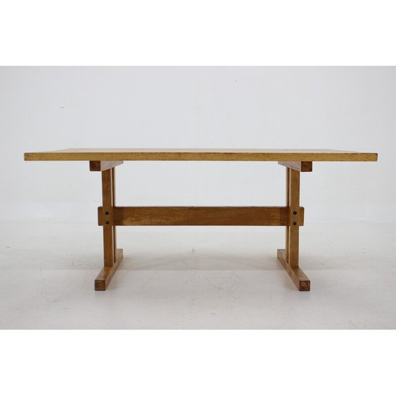 Image 1 of Vintage salontafel in massief eikenhout, Denemarken 1960