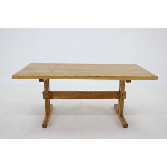 Image 1 of Vintage salontafel in massief eikenhout, Denemarken 1960