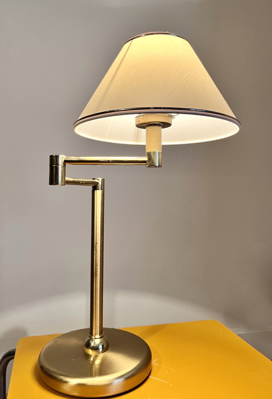 Image 1 of Messing tafel zwenk lamp / Hollywood Regency Style