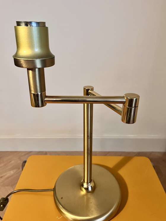 Image 1 of Messing tafel zwenk lamp / Hollywood Regency Style