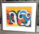 Karel Appel - Deux têtes litho