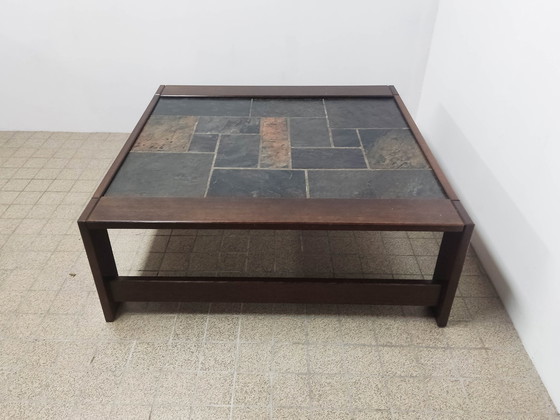 Image 1 of Brutalist salontafel Wenge natuursteen