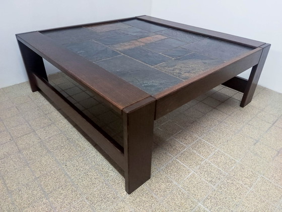 Image 1 of Brutalist salontafel Wenge natuursteen