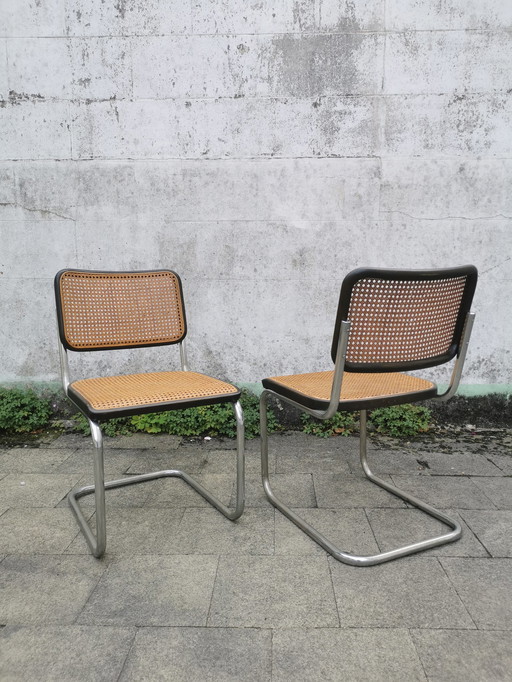 4x Thonet stoelen S32