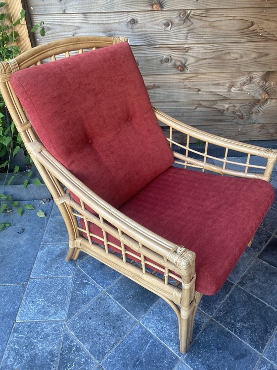 Image 1 of Vintage rotan loungeset