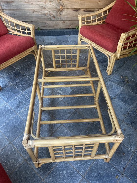 Image 1 of Vintage rotan loungeset