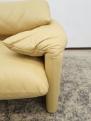 Cassina Maralunga tweezits designbank echt leren bankstel 