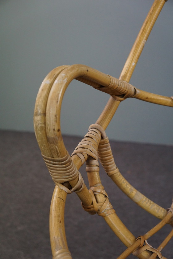 Image 1 of Rotan fauteuil met armleuningen, Dutch Design, 1960