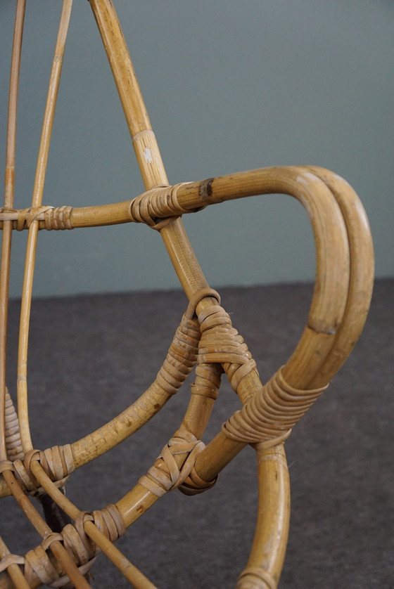 Image 1 of Rotan fauteuil met armleuningen, Dutch Design, 1960