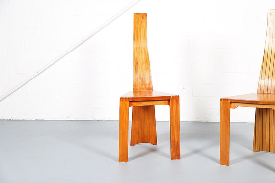 Image 1 of 2x Cherry Pearl Dot Plank Back-stoelen van Robert Williams